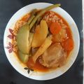 El cooksnap de ArelyC cuando hizo Mole de olla con pollo y ejotes.