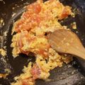El cooksnap de Magdalena Cabezas cuando hizo Tomates con huevo.