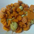 El cooksnap de Ova Tijoux cuando hizo Zanahorias aliñadas, al estilo de Cádiz.