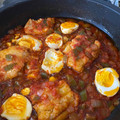 El cooksnap de Juan Antonio Revilla Sánchez cuando hizo Bacalao con tomate.