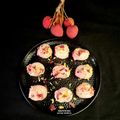 Manisha Sampat's cooksnap of when they made Lychee Sandesh.