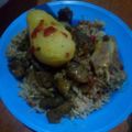 Mike Sidney 's cooksnap of when they made Beef pilau.