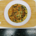 El cooksnap de Fernando cuando hizo Tortilla de espinacas, cebolla y queso.