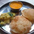 Yasha Shah's cooksnap of when they made Jeera puri and aloo sabji.