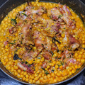 El cooksnap de Juan Carlos cuando hizo Garbanzos con peus de porc y senderuelas.
