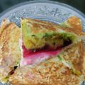 Laju Gehani's cooksnap of when they made Mumbai masala toast / Mumbai sandwich/masala sandwich/Sandwich.