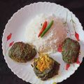 Silpi Mridha's cooksnap of when they made লাউ পাতায় মোড়া চিংড়ি পাতুরি (Lau patay mora chingri paturi recipe in Bengali).