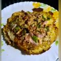Swati Ganguly Chatterjee 's cooksnap of when they made পটেটো এগ পিজা (Potato Crust Egg Pizza Recipe in Bengali).