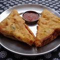 Ritu Singh's cooksnap of when they made Bread pakoda.