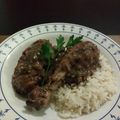 El cooksnap de agubar cuando hizo Pollo al ajillo y vino tinto.