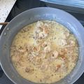 El cooksnap de Maritza Gonzalez cuando hizo Camarones con Heavy Cream.