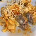 El cooksnap de Eugenia Penino cuando hizo Albóndigas Rellenas de Queso Con Tirabuzones.