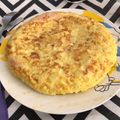 El cooksnap de Dani Daganzo Gonzalez cuando hizo Tortilla de patatas rellena de jamón york y queso.
