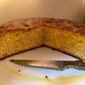 El cooksnap de tapese cuando hizo Bizcocho de chocolate blanco, con glaseado de chocolate blanco.