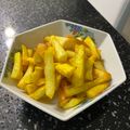 Cooksnap Inaz Sa’ad semasa beliau membuat Ubi Kayu Goreng Cicah Sambal Bilis.