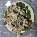 El cooksnap de Patricia Rivero cuando hizo Gnocchi de Espinacas con salsa de Vino Blanco y Queso Gruyêre.