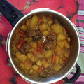 El cooksnap de urdi cuando hizo Guiso de patatas al tomillo con tacos de jamón.