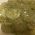 El cooksnap de Conchi Cáceres cuando hizo Calabacín salteado.