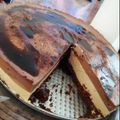 El cooksnap de Gab cuando hizo Cheesecake de dulce de leche y chocolate (sin horno).