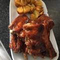 El cooksnap de Ben cuando hizo Costillar de cerdo al estilo Foster Hollywood.