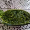 Vimmi Bhatia's cooksnap of when they made Coriander chatni.