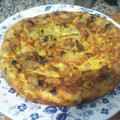 El cooksnap de Curry Ante Dominguez cuando hizo Tortilla de patata con setas.