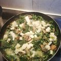 El cooksnap de Katherine Ovalle cuando hizo Torta de espinaca con champiñones.