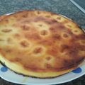 El cooksnap de Zuly cuando hizo Tarta de queso con pasas.