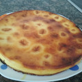 El cooksnap de Zuly cuando hizo Tarta de queso con pasas.
