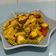El cooksnap de Ana Muñoz cuando hizo Pasta corta con pulpo y tres pimientos al curry.