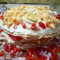 El cooksnap de Adriana Garay cuando hizo Torre de panqueques.