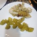 El cooksnap de Meritxell Viñets Campderros cuando hizo Panga rebozada al horno con patatas al microondas.