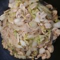 Blanca Lin 的 白菜鮮菇燒冬粉 cooksnap