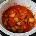 El cooksnap de Yaiza Caballero cuando hizo Albóndigas a mi estilo.