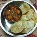 Sakshi Singh's cooksnap of when they made Aloo tamatar.