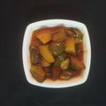 Rekha Vora's cooksnap of when they made રીંગણા બટેટા નું શાક(Rigan Bateta Shaak Recipe in Gujarati).