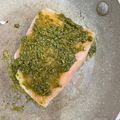 El cooksnap de poramoralhambre cuando hizo Salmón con salsa pesto.