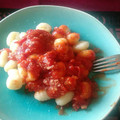 El cooksnap de Jessie Gómez cuando hizo Gnocchis con salsa de tomate condimentada.