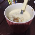 El cooksnap de Camila Cabral cuando hizo Arroz con leche en microondas.