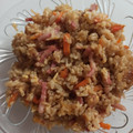 El cooksnap de Elena González cuando hizo Arroz frito con salsa de soja.