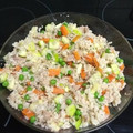 El cooksnap de Catlos cuando hizo Ensalada de arroz integral y atún.