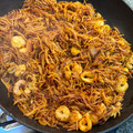 El cooksnap de Marta cuando hizo Fideuá fideo fino de marisco.