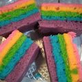 Cooksnap dari mega kartika untuk resep Rainbow cake kukus ny.liem