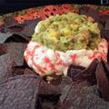 Laura Rutherford's cooksnap of when they made Halloween Brain Dip.