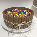 El cooksnap de Laia PT cuando hizo Tarta kit kat con bizcocho de chocolate .