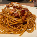 Mie's cooksnap of when they made 🍝 Amatriciana, like tomato sauce pasta.