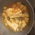 El cooksnap de Gema cuando hizo Bacalao guisado con patatas y guisantes.