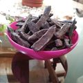 El cooksnap de Daniela Cecilia Courroux cuando hizo Lenguas de pomelo bañadas en chocolate y mermelada de pomelo.