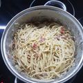 El cooksnap de anyoli cuando hizo Espaguetis a la Carbonara.