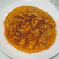 El cooksnap de santiago cuando hizo Tortilla de coliflor y bacon.